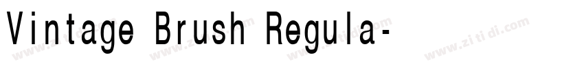 Vintage Brush Regula字体转换 Vintage Brush Regula字体转换